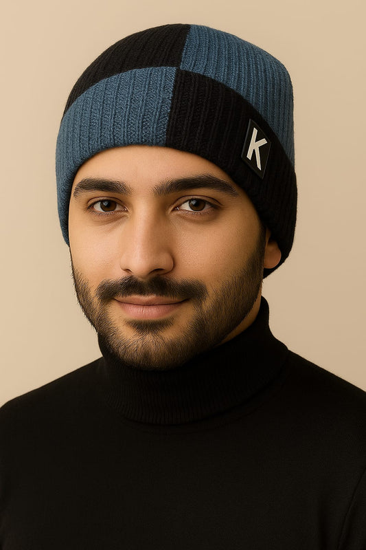 Premium Winter Knit Beanie Cap for Men's Wool Cap